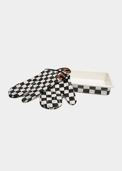 Mackenzie-childs Courtly Check Enamel Baking Set In No Color