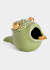L'objet X Haas Brothers Green Petit Haashtray Porcelain Ashtray