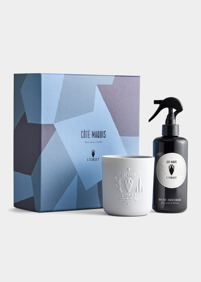 L'objet Côté Maquis Room Spray & Candle Gift Set In Cote Maquis