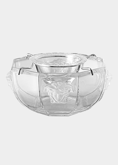 Versace Medusa Caviar Bowl In Clear