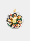 BERGDORF GOODMAN OYSTERS ON SILVER DISH ORNAMENT