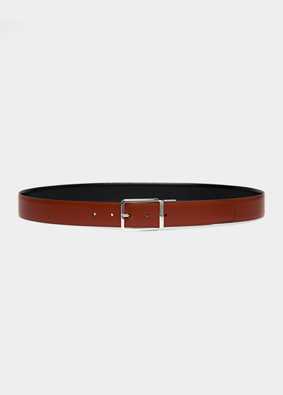 SANTONI MEN'S REVERSIBLE LEATHER BELT