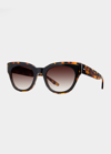 Barton Perreira Lioness Havana Acetate Cat-eye Sunglasses