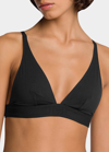 Wolford Beauty Ribbed Triangle Bralette In Black