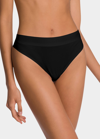 Wolford Mid-rise Thong In Black