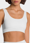 Wolford Beauty Cotton Scoop Neck Bralette In Pearl