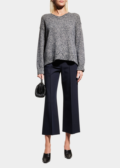 Max Mara Como Cashmere Blend Jumper In China Blue