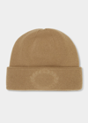 BURBERRY GHOST CREST CASHMERE BEANIE