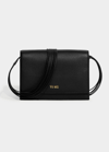 Yu Mei Suki Leather Clutch Bag In Black Deer Nappa