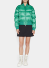 Moncler Merlat Bomber Jacket In Bright Green
