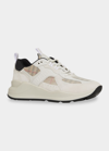 Burberry Men's Sean Vintage Check Mesh Chunky Sneakers In Birch Brown Ip Ch