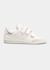ISABEL MARANT BETH MIXED LEATHER GRIP TENNIS SNEAKERS
