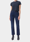AGOLDE THE PINCH WAIST KICK FLARE CROPPED JEANS