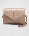 SAINT LAURENT LOULOU TOY YSL MATELASSE CALFSKIN ENVELOPE CROSSBODY BAG