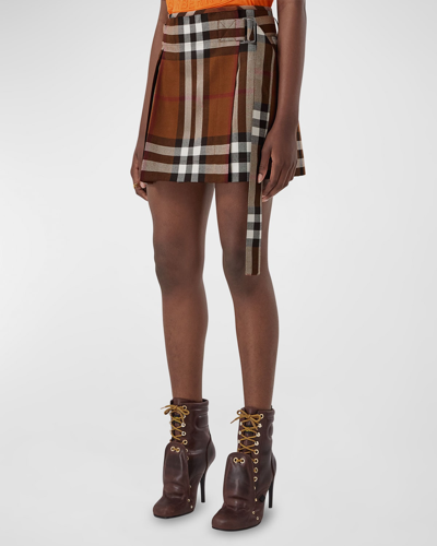 Burberry Micaela Skirt In Brown