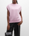 Loulou Studio Sagar Cap-sleeve Wool Sweater In Pink