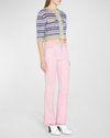 Marni Acid Wash Straight-leg Jeans In Candy