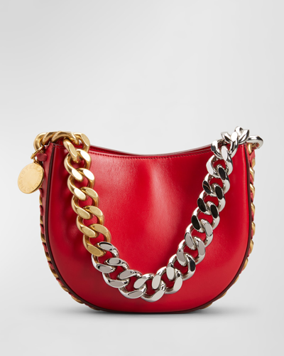 Stella Mccartney Frayme Small Crossbody Bag In 6309 Red