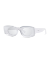 Loewe Two-tone Acetate Inset Oval Sunglasses In Grey