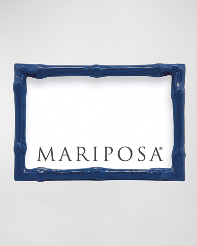 Mariposa Bamboo-inspired Frame In Blue