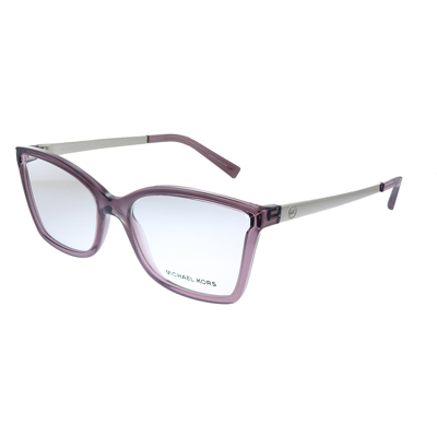 Michael Kors Caracas Mk 4058 3502 54mm Womens Rectangle Eyeglasses 54mm In Red
