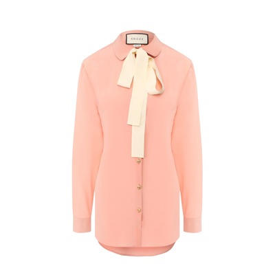 Gucci Silk Blouse In Pink