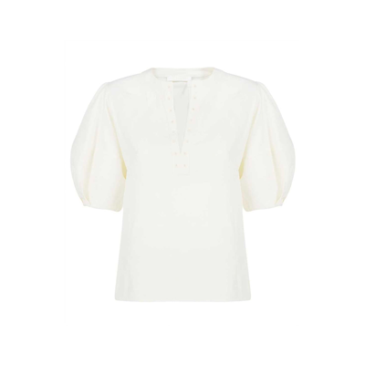 Chloé Cotton Blouse In White