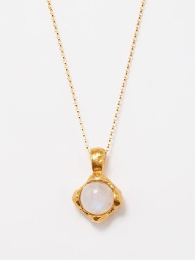 Alighieri The Lunar Fragment Moonstone 项链 In Gold