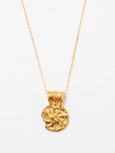 Alighieri The Sirocco Pendant Necklace In 24 Gold