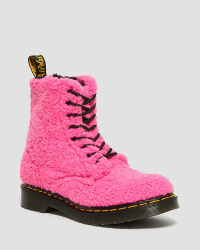 Dr. Martens 1460 Pascal Women's Faux Shearling Boots In Pink