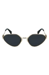 Lanvin Armand Albert Rateau Metal Cat-eye Sunglasses In Gold / Grey