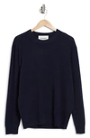 Frame Cashmere Crewneck Sweater In Navy