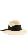 Freya Gardenia Straw Fedora Hat In Natural Black