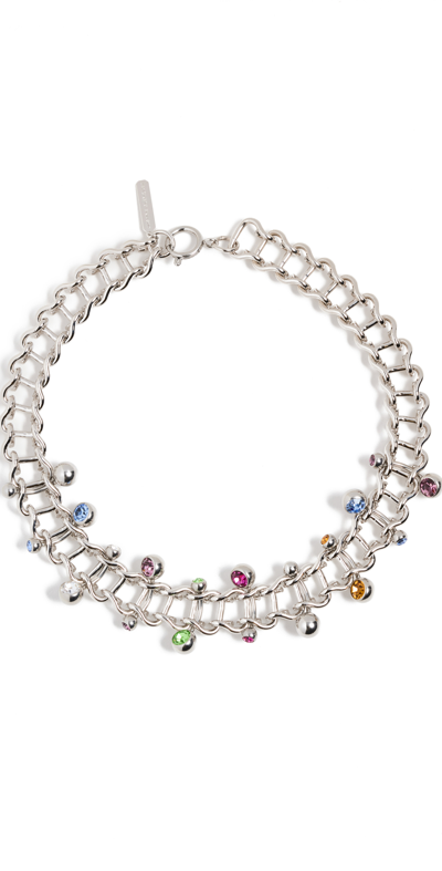 Justine Clenquet Silver Mindy Choker In Palladium