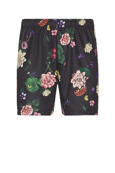 John Elliott Black Practice Shorts In Night Lotus