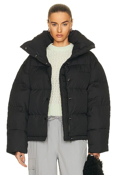 Acne Studios Quilted Shell Down Jacket In Black