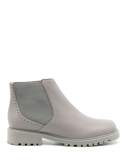 Sarah Chofakian Soul Ankle Boots In Grey