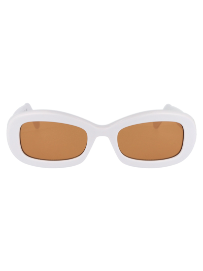 Gcds Sunglasses In 21e White