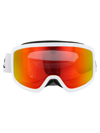 Moncler Terrabeam Mirrored Snow Goggles In 21u White
