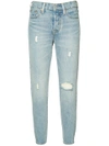 LEVI'S RIPPED CROPPED SKINNY JEANS,22861001111892946