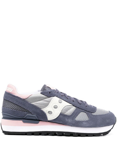 Saucony Panelled Low-top Sneakers In Blue