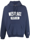 Champion Westlake-print Hoodie In Blue