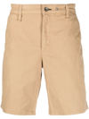 Rag & Bone Perry Cotton-blend Twill Shorts In Brown