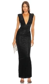 Michael Costello X Revolve Hana Gown In Black
