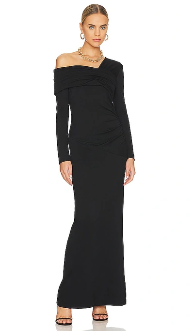 Diane Von Furstenberg Dolores One-shoulder Stretch-jersey Maxi Dress In Black
