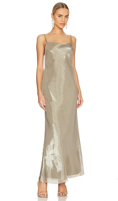 Bec & Bridge Fleur Maxi Dress In Iridescent Silver | ModeSens