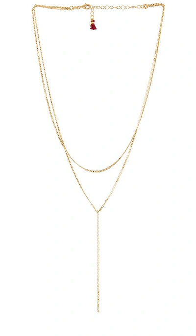 Shashi Laila Lariat Necklace In Gold