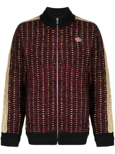 Namesake Pistol Zip-up Wool Cardigan In Brown