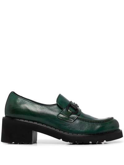 Madison.maison Lug-sole 130mm Loafers In Green