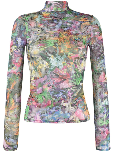 Collina Strada Cardio Nova Lace Top In Multi-colored